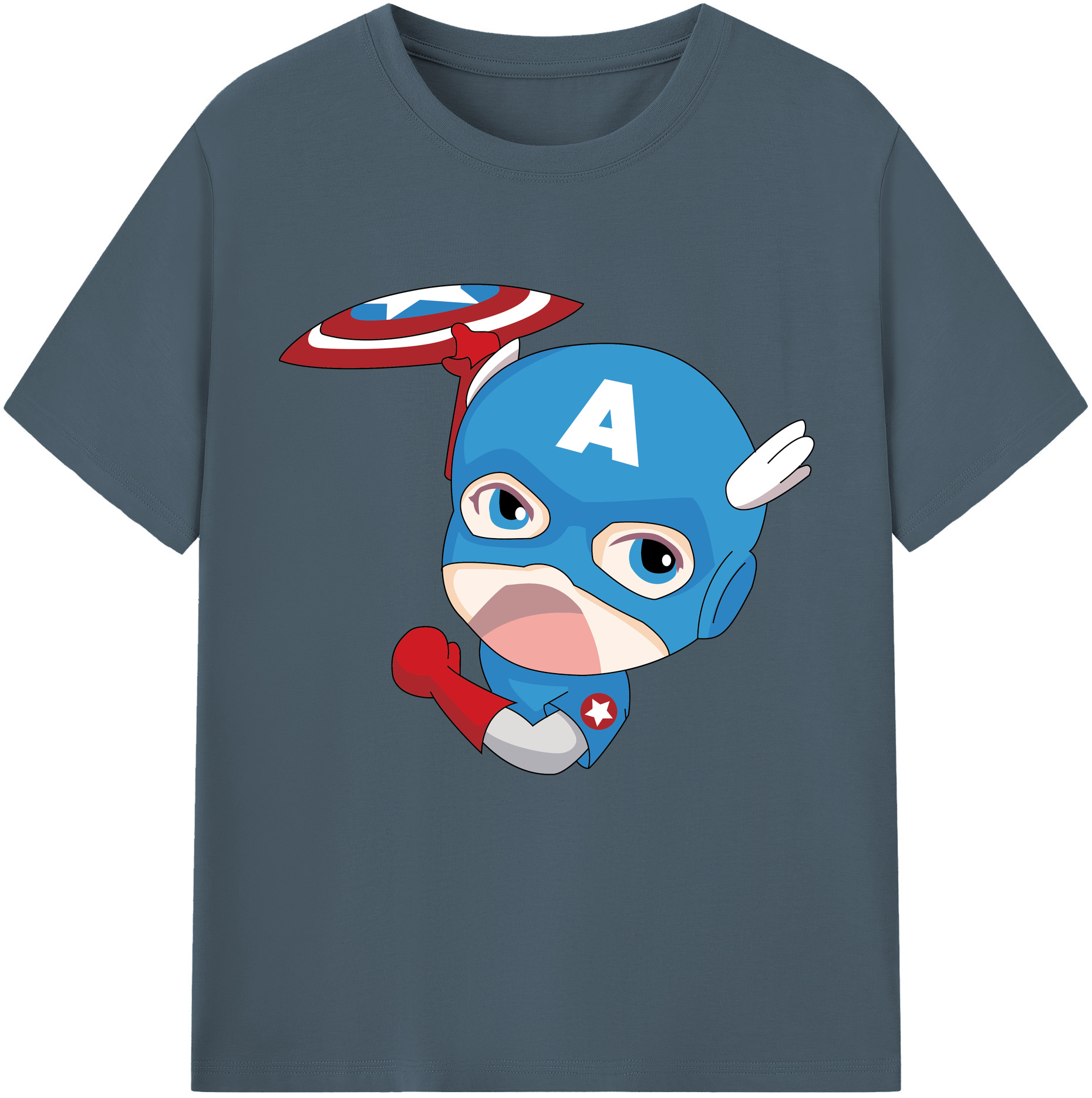 （画像用） アベンジャーズ The Avengers 綿100％半袖Tシャツ（フロントプリント）